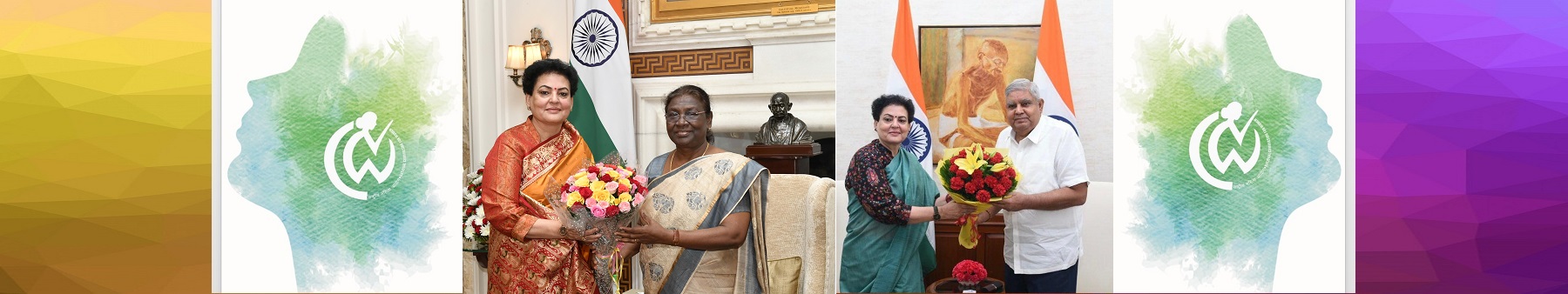 Chairperson NCW met Hon&#039;ble President and Vice President