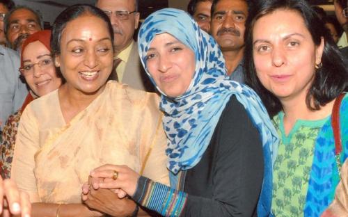 Member NCW interacts with Ms.Tawakkol Karman, The Youngest Nobel Laureate – Peace, 2011 at Babu Jagjivan Ram Fifth Memorial Lecture