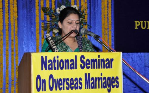 Hon’ble Member Shamina Shafiq attended the “National Seminar on Overseas Marriage” held on 30th May, 2012 at Jalandhar, Punjab