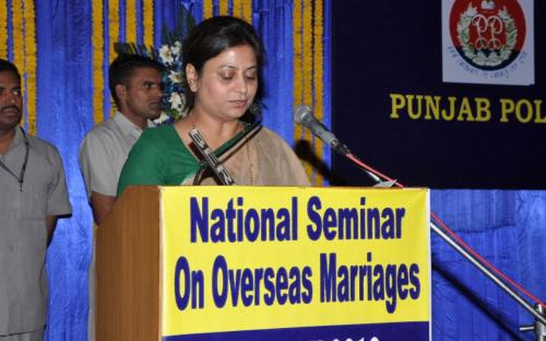 Hon’ble Member Shamina Shafiq attended the “National Seminar on Overseas Marriage” held on 30th May, 2012 at Jalandhar, Punjab