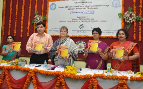 The Commission sponsored a two days National Workshop on “Impact of science and Technology on Social change: Women issues and challenges”, organized at College of Home Science, MPUAT, Udaipur