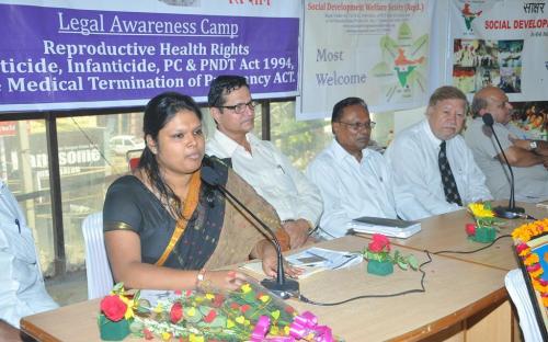 Dr. Charu WaliKhanna Member NCW, Chief Guest at legal awareness camp on “Reproductive Health Rights, Foeticide, Infanticide, PC & PNDT Act, 1994, and The Medical Termination of Pregnancy ACT” held on 21 and 22 September, 2012