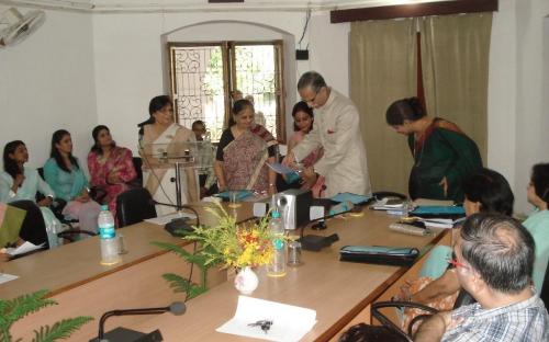 Member Shamina Shafiq delivered a lecture at a workshop on “Women Studies – an introduction” organized by Centre for Women Studies, at Aligarh Muslim University