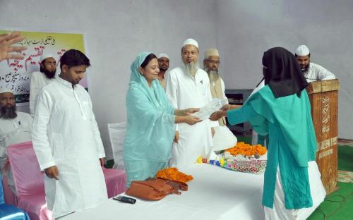 Member Shamina Shafiq attended an Annual Certificate distribution programme organised by Jamiatul Tayyibat College, Saharanpur