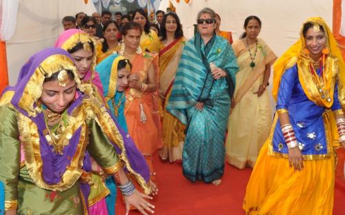 Ms. Mamta Sharma, Hon’ble Chairperson, NCW was the chief Guest and inaugurated the welfare exhibition; organize by Himveer Wives Welfare 