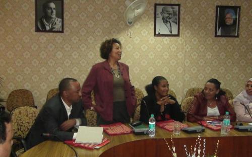 A delegation from Republic of Ethiopia headed by H. E. Mrs. Zenebu Tadesse, Minister of Women and Children and Youth Affairs visited National Commission for Women