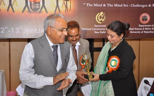 Ms. Shamina Shafiq, Member, NCW attended a National Conference on “Honour Killing : The Mind & The Mind Set : Challenges & Remedies” on 13th January 2013 in the Senate Hall of the University of Rajasthan, Jaipur