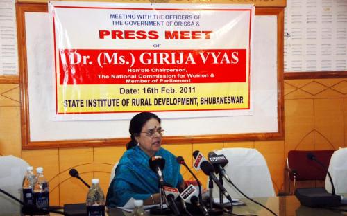 Chairperson, NCW visited Orissa