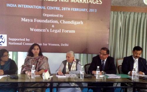 National Commission for Women (NCW) Consultation on Amendments to Laws to Address NRI Marriages was held at India International Centre, New Delhi