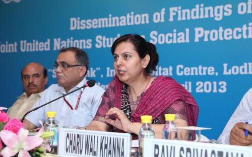 Dr Charu WaliKhanna, Member, NCW attended Dissemination of Findings of a Joint Nation Study on Social Protection Floor for India