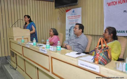 Dr. Charu WaliKhanna, Member, was Chief Guest and Keynote Speaker at symposium on ‘Witch Hunting In India – A Scandalizing Reality’ organized by Human Rights Defense (India) at Indian Law Institute, New Delhi