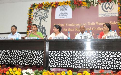 National Commission for Women organised a National level Conference on Dalit women entitled “Dalit Women : Voices for their Rights and Challenges” coordinated by Ms. Hemlata Kheria, Member NCW