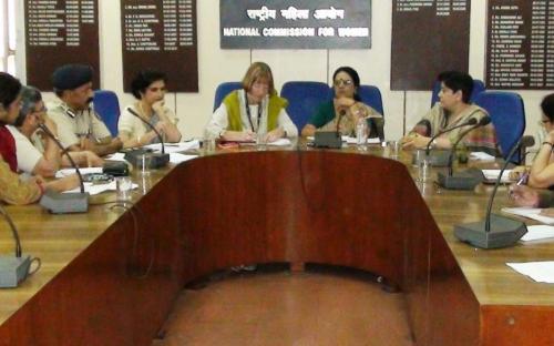 Hon'ble Chairperson, NCW at the meeting of the working group with UNIFEM