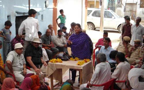Ms. Hemlata Kheria, Member, NCW visited in Kewalpura Panchayat and Sangaria Panchayat in Sub-divisions of Badisadri, Chittorgarh, Rajasthan