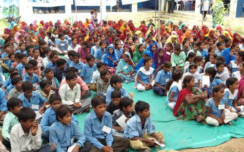 Ms. Hemlata Kheria, Member, NCW inaugurated the Youth Employment and Child Creativity fair at UPS Chatiyakheri, Gogunda, Rajasthan organised