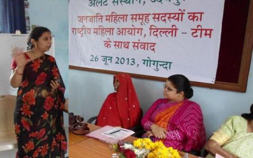 Ms. Hemlata Kheria, Member, NCW was Chief Guest at Mahila Sangoshthi at Alert Training Centre, Gogunda, Udaipur