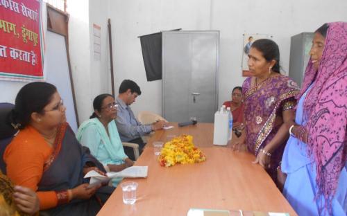 Ms. Hemlata Kheria, Member, NCW, visited Matugauda Panchayat and Sunderpur Panchayat, Dungarpur, Rajasthan