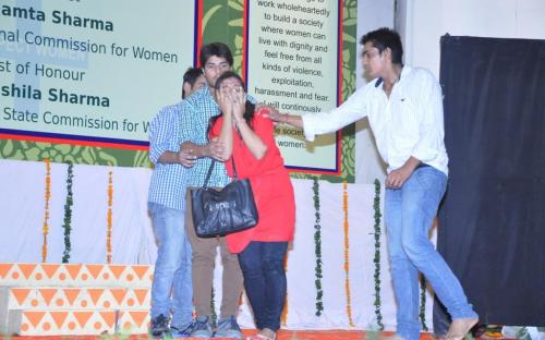 Smt. Mamta Sharma, Hon’ble Chairperson, NCW was the chief guest at the launching of the campaign “Building a Safe City for Women”