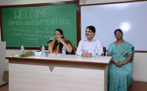 Ms. Nirmala Samant Prabhavalkar, Member, NCW attended a programme organised by Women Development Cell, M.M.K. College, Bandra, Mumbai