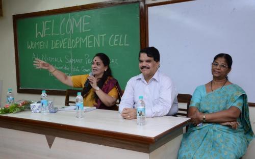 Ms. Nirmala Samant Prabhavalkar, Member, NCW attended a programme organised by Women Development Cell, M.M.K. College, Bandra, Mumbai