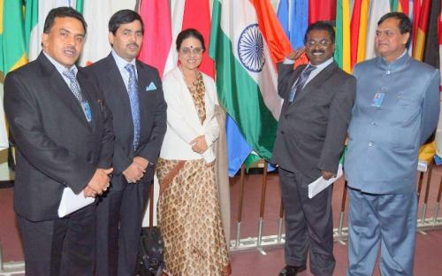 Chairperson, NCW with the Indian Delegation at the UN Assembly