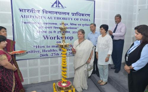 Smt. Mamta Sharma, Hon’ble Chairperson, NCW inaugurated two day workshop on "How to make the Workplace - Positive, Healthy, Ethical and Safe" 