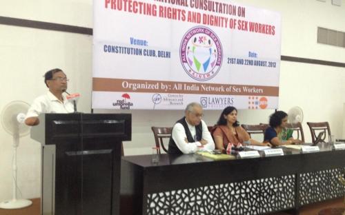 Dr. Charu WaliKhanna, Member, NCW, Guest of Honour at ‘National Consultation on Protection of Dignity and Rights of Sex Workers’, New Delhi