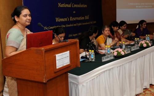 National Commission for Women organized a National Consultation on Women’s Reservation Bill, The Constitution (One Hundred and Eight Amendment Bill)