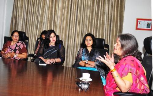 Smt. Mamta Sharma, Hon’ble Chairperson, NCW attended a discussion on issues of women empowerment taking the cause forward from an initiative by the Prabha Khaitan Foundation at Jaipur