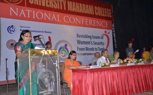 Smt. Mamta Sharma, Hon’ble Chairperson, NCW was the Chief Guest for the National Conference on "Revisiting Issues of Women Security from womb to tomb"