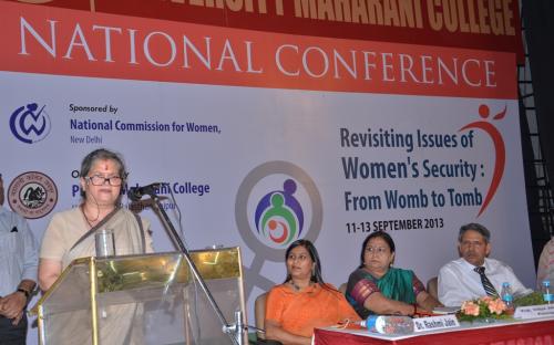 Smt. Mamta Sharma, Hon’ble Chairperson, NCW was the Chief Guest for the National Conference on "Revisiting Issues of Women Security from womb to tomb"