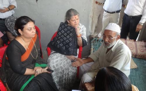 Smt. Mamta Sharma, Hon’ble Chairperson, NCW with Ms. Shamina Shafiq, Member, NCW visited Muzaffarnagar in Uttar Pradesh