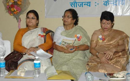  Ms. Hemlata Kheria, Member, NCW was Chief Guest at Shakti Sadbhavna Sammelan at Gandhi Ashram, Kingsway Camp, Delhi