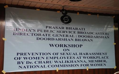 Dr. Charu WaliKhanna, Member, NCW was Chief Guest at the Workshop on "Prevention of Sexual Harassment at Workplace"