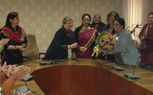 Smt. Mamta Sharma, Chairperson, NCW welcomed the new Member Secretary Dr. (Ms.) Nandita Chatterjee