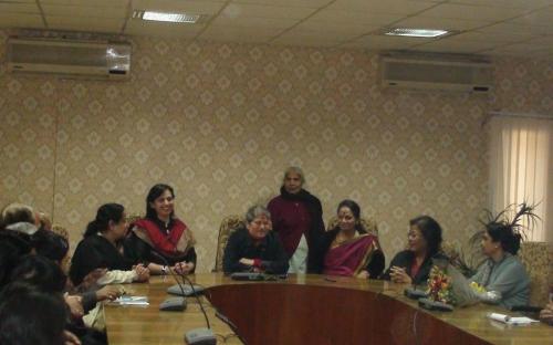 Smt. Mamta Sharma, Chairperson, NCW welcomed the new Member Secretary Dr. (Ms.) Nandita Chatterjee