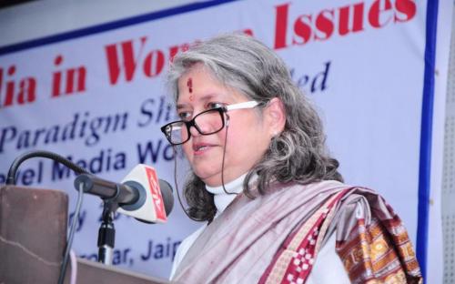 Smt. Mamta Sharma, Chairperson, NCW attended a State Level Workshop on “Role of Media in Women Issues – A Complete Paradigm Shift Needed” at IIIM Mansarovar, Jaipur