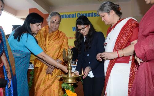 Hon'ble Chairperson organized a two-day National Consultation on 27th and 28th of February, 2014 at Jaipur, Rajasthan on "Prohibition of Atrocities against Women by Dehumanizing and Stigmatizing them in public"