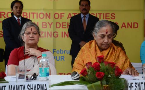 Hon'ble Chairperson organized a two-day National Consultation on 27th and 28th of February, 2014 at Jaipur, Rajasthan on "Prohibition of Atrocities against Women by Dehumanizing and Stigmatizing them in public"