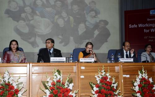 Smt. Mamta Sharma, Hon'ble Chairperson, NCW was Chief Guest at Inauguration of the Workshop on "Prevention of Sexual Harassment at the Workplace"