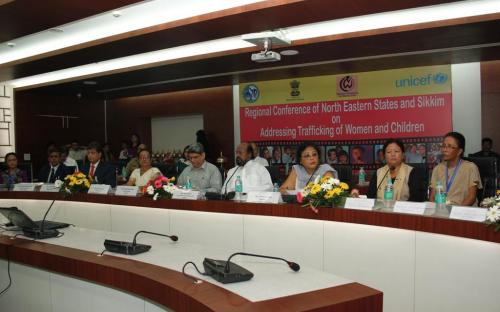 Member Ms. Laldingliani Sailo with Shri Akon Bora, Hon'ble Minister for Social Welfare and Jail, Govt. of Assam, Shri Jites Khosla, Chief Secretary, Assam and other officials