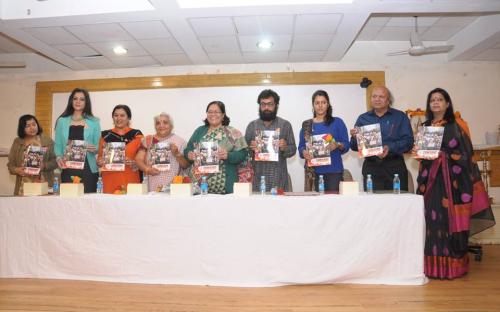 Smt. Lalitha Kumaramangalam, Chairperson, NCW with other dignitaries releasing the booklet "JWALA"