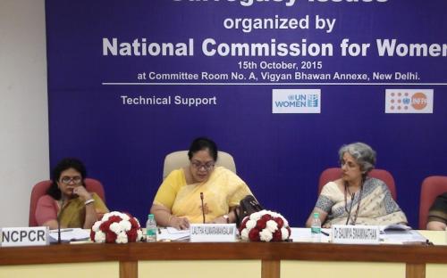National Consultation on Surrogacy Issues  National Commission for Women organized a National Consultation