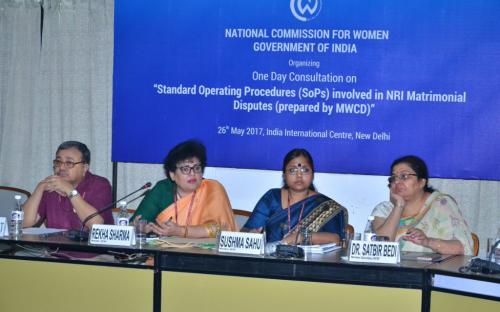 NCW organizes 1 day consultation on “Standard Operating Procedures involved in NRI Matrimonial Disputes (prepared by MWCD)