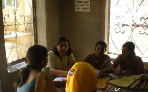 On 04.10.2011Member NCW, Dr Charu WaliKhanna alongwith NGO staff and police, counseling victim