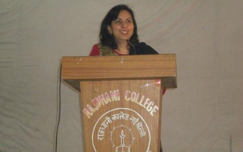 Dr. Charu WaliKhanna, Member, NCW delivered lecture on “Contribution of SAVITRI BAI PHULE in the upliftment of women in India” at Rajdhani College, New Delh