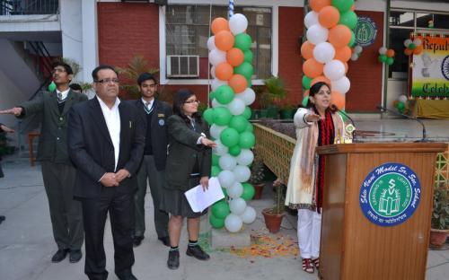 Dr. Charu WaliKhanna, Member NCW, Chief Guest at 63rd Republic Day Programme And Annual Prize Distribution Ceremony at Shiv Vani Model Senior School