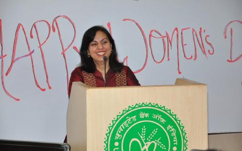 Dr. Charu Wali Khanna, Member National Commission for Women addresses women employees of United Bank of India on occasion of International Women’s Day