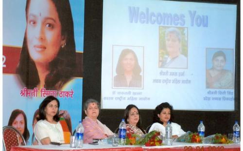 Mrs. Mamta Sharma, Chairperson NCW accompanied by Dr. Charu WaliKhanna, Member, NCW attended a Jan Sunwai Programme organized by the NGO Hamari Priyadarshini Ek Vichar at  Bhopal, Madhya