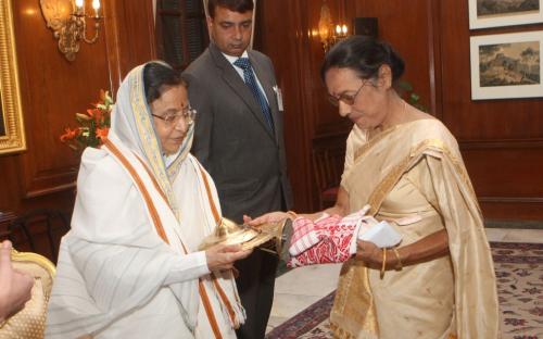 A delegation from the Commission visited her Excellency the President of India, Smt Pratibha Patil